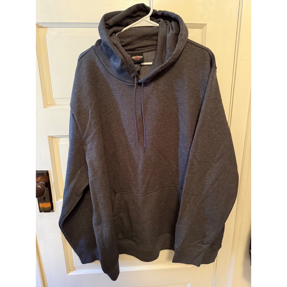 Harley Davidson Cycle‎ Men's Charcoal Gray Hoodie Sweatshirt 3X